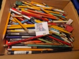 Large group of Pencils and Pens. Including advertising from Albia & Oskaloosa.