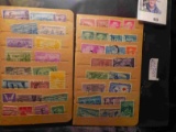 (2) Stock book pages with (43) Old U.S. Stamps.
