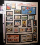 Album page with color pictures of U.S. 1983 Commemorative Stamps (except the Olympic stamps); & The