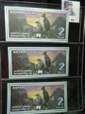 (3) November 28, 1999  Antarctica Two Dollar Notes. All CU.