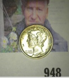 1926 P Mercury Dime, Brilliant Uncirculated FSB.