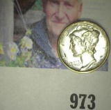 1939 D Mercury Dime, Gem BU FSB.