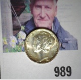 1944 S Mercury Dime, Brilliant Uncirculated.