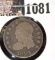 1824 U.S. Capped Bust Dime,  4 over 2 variety, Very Good.