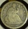 1839 U.S. Seated Liberty Dime, G/AG. Rotated die.