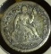 1842 U.S. Seated Liberty Dime, Very Good.