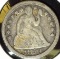 1850 Type 3, Stars obverse U.S. Seated Liberty Dime, Good.