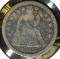 1852 P Type 3, Stars obverse U.S. Seated Liberty Dime,G+.