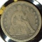 1855 Arrows at Date, Stars obverse U.S. Seated Liberty Dime, G.