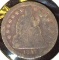 1857 Type 3, Stars obverse U.S. Seated Liberty Dime, Good.
