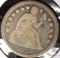 1859 O Type 3, Stars obverse U.S. Seated Liberty Dime, VG.