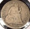1869 S Type 5, Legend Obverse U.S. Seated Liberty Dime, Good. Mtg. 450,000.