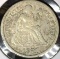 1871 S Type 5, Legend Obverse U.S. Seated Liberty Dime, Very Fine+.