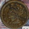 1844 U.S. Large Cent, Fine +.