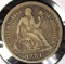 1884 Type 5, Legend obverse, U.S. Seated Liberty Dime, Very Fine.