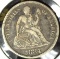 1884 S Type 5, Legend obverse, U.S. Seated Liberty Dime, Very Fine.