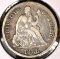 1888 S Type 5, Legend obverse, U.S. Seated Liberty Dime, VF.