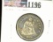 1876 S Type 5, with motto U.S. Seated Liberty Quarter, Extra Fine.