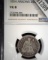 1854 P U.S. Seated Liberty Quarter, slabbed NGC Arrows VG8.