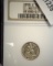 1888 S U.S. Seated Liberty Dime, slabbed NGC AU55.
