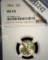 1944 P Mercury Dime, slabbed NGC MS65.