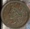 1839 U.S. Large Cent, Head of 1838 variety, Very Fine.