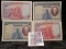 (4) August 15, 1928 Bank of Spain 25 Pesetas Banknotes, Pick # 74c. Depicts a portrait of Pedro Cald