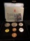 1975 Double Cent Canada Specimen set of Gem Uncirculated Coins. Cents to Dollar in original felt-lin
