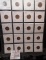 20-pocket Plastic page of Canada Cents dating 1920-1950, all different dates. (20 pcs.)
