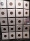 (19) Canada Cents dating 1920-1938, stored in a 20-pocket plastic page.