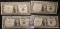 (4) High grade Series 1935 E $1 Silver Certificates in plastIc sleeves.