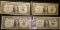 (4) High grade Series 1935 F $1 Silver Certificates in plastIc sleeves.