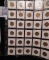 Partial Set of Lincoln Cents in a Plastic Page dating from 1909-40 S. (30 pcs.)