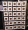 Partial Set of Lincoln Cents in a Plastic Page dating from 1909-41. (30 pcs.)