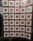 Partial Set of Lincoln Cents in a Plastic Page dating from 1910-58 D. (30 pcs.)