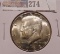 1968 D Gem BU Silver Kennedy Half Dollar.