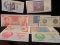 (9) Foreign Banknotes, all high grade. One is a Five Bolivares from the Republic of Venzuela, the ot