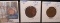 1914 VF+ & 1917 EF Canada Large Cents.