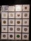 (18) Sales Tax Tokens in a plastic page. All different.