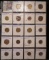 (19) Transportation Tokens in a plastic page. All different.