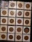 (19 pc.) Partial set of Great Britain Large Pennies dating 1906-1931. All different. All stored in a