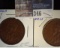 1924 & 1927 Australia Large Pennies, KM23, both VF.