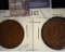 1933 & 1934 Australia Large Pennies, KM23, both VF.