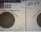 1895 & 1896 Liberty Nickels, both Good condition.