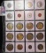 Plastic page containing (20) Miscellaneous Tokens, Presidential Medals, and etc.