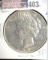 1927 D U.S. Peace Silver Dollar, VF.