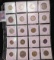 20-Pocket Plastic Page containing Foreign Coins dating back to 1943 & containing a Nazi Germany Coin