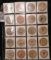 20-Pocket Plastic Page containing Various Wooden Nickels.