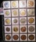 20-Pocket Plastic Page containing Various Medals.