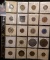 Twenty-pocket Plastic Page containing (20) different Iowa Tokens.